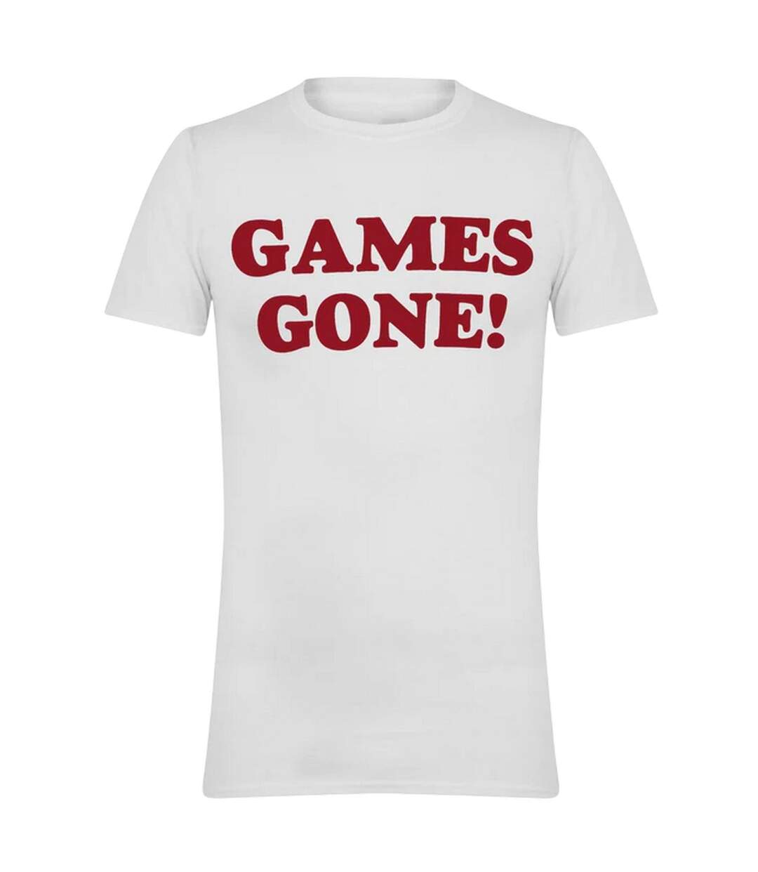 T-shirt Motif/style Imprimé Graphique Games Gone Homme Blanc AWD-1