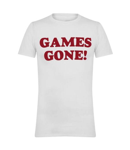 T-shirt Motif/style Imprimé Graphique Games Gone Homme Blanc AWD