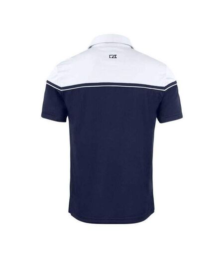 Polo Motif/style Blocs De Couleurs Seabeck Homme Bleu Marine Foncé Blanc Cutter & Buck