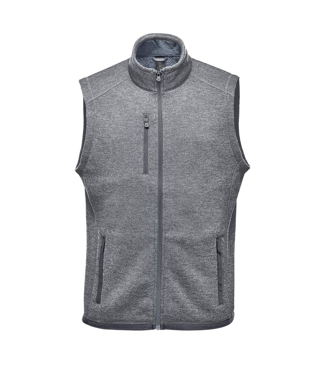 Mens Avalante Knitted Heather Full Zip Gilet Granite Stormtech-1