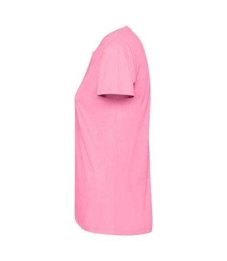 Womens/ladies estoril short-sleeved t-shirt silk pink Roly