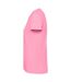Womens/ladies estoril short-sleeved t-shirt silk pink Roly-3