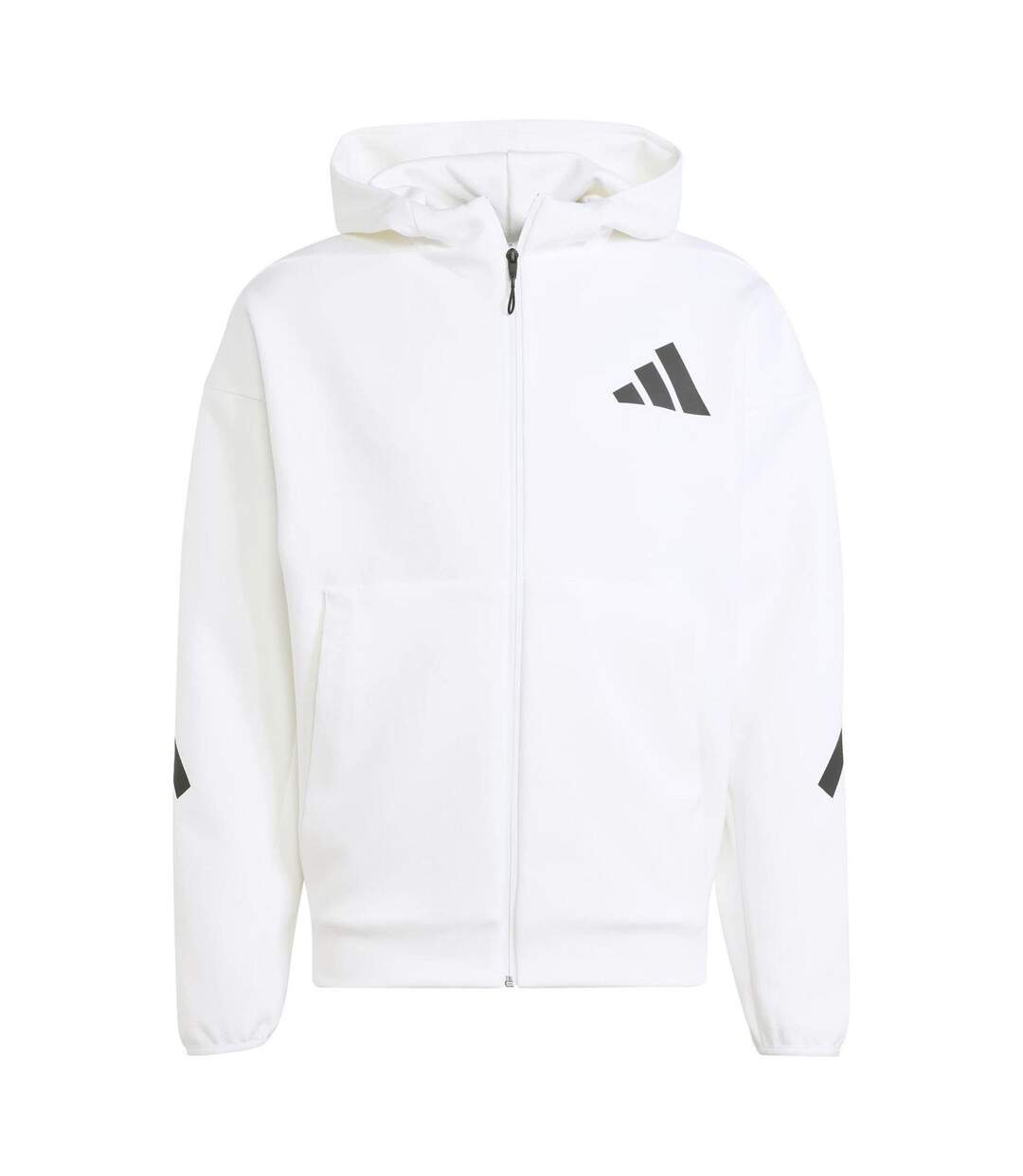 Mens Z.n.e. Full Zip Hoodie White Adidas-2