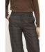 Pantalon JANIS check Dark brown-5