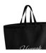 Hannah Cotton Canvas Tote Bag One Size Black Westford Mill-3
