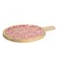 Assiette de Présentation en Bois Inaya 40cm Terracotta-1