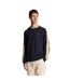 Sweat Décontracté Motif/style Bandes Contrastés Sur Manches Homme Bleu Marine Foncé Lyle & Scott-1