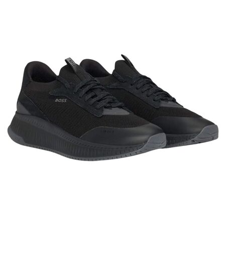 Mens Ttnm Evo Suede Trainers Black Boss