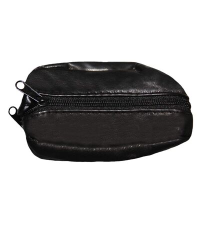 Forest Mens Leather Coin Purse (Black) (One Size)