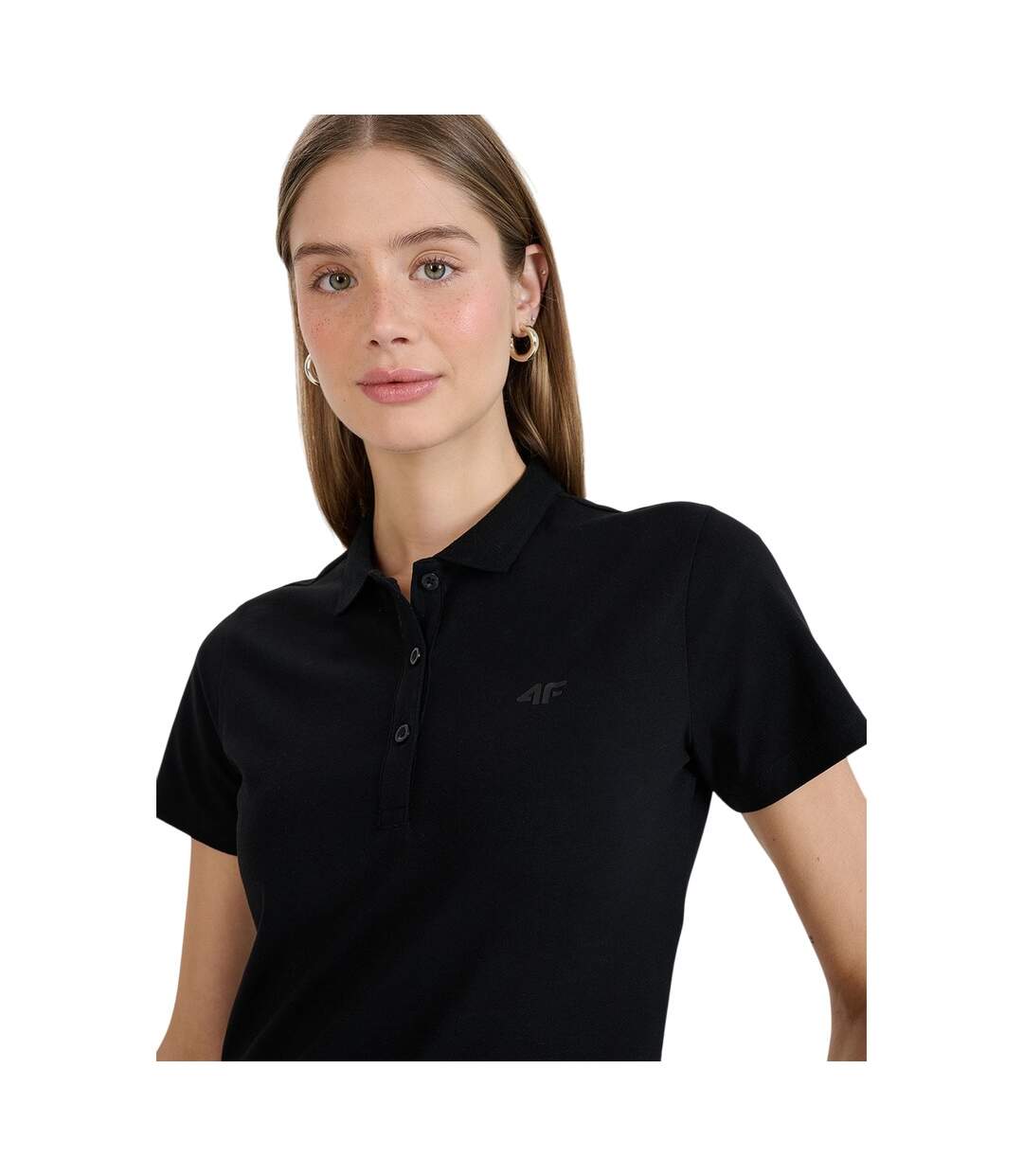 Polo F514 Femme Noir 4F-4