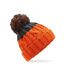 Bonnet apres orange/gris foncé Beechfield