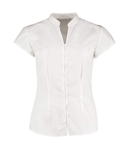 Blouse continental femme blanc Kustom Kit