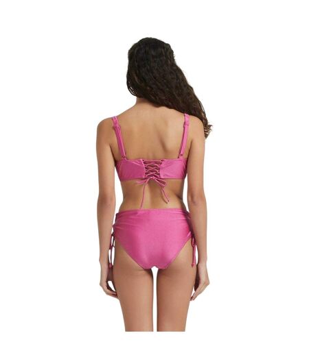 Haut De Maillot De Bain Motif/style Scintillant Femme Framboise Be You