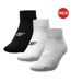 Socquettes H4l22 Sod303 Femme Blanc Noir Gris 4F-1