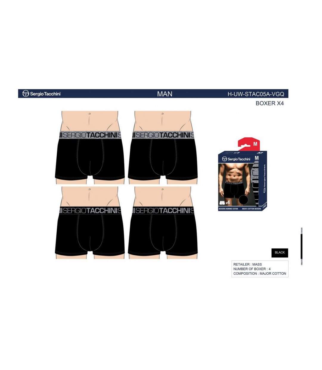 Boxer SERGIO TACCHINI - Pack de 4-4