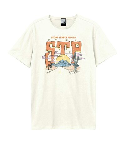 T-shirt desert highway adulte vieux blanc Amplified