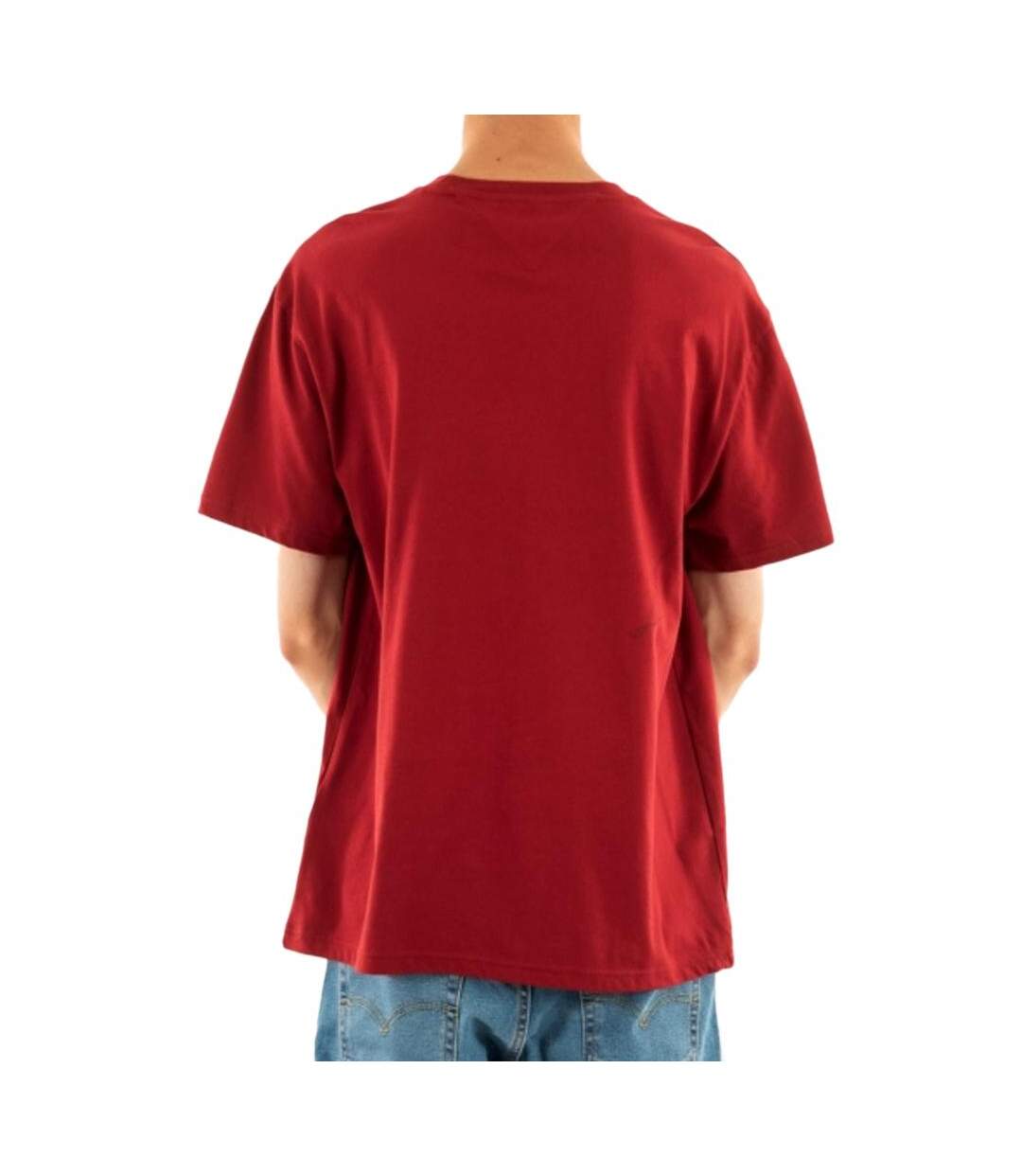 T-shirt Rouge Homme Tommy Hilfiger Reg Signature - L-2