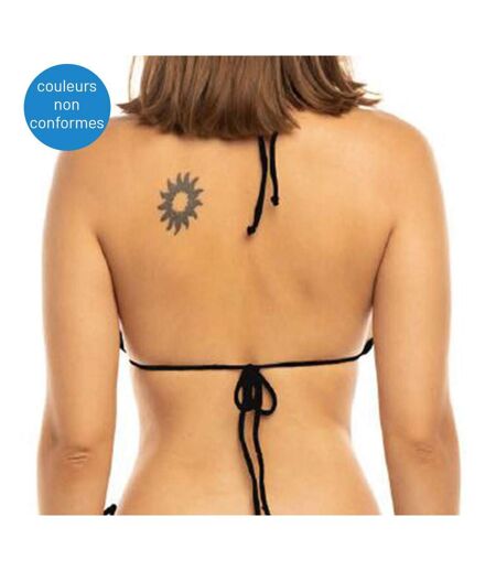 Haut de bikini turquoise à fleurs femme sun project 2803