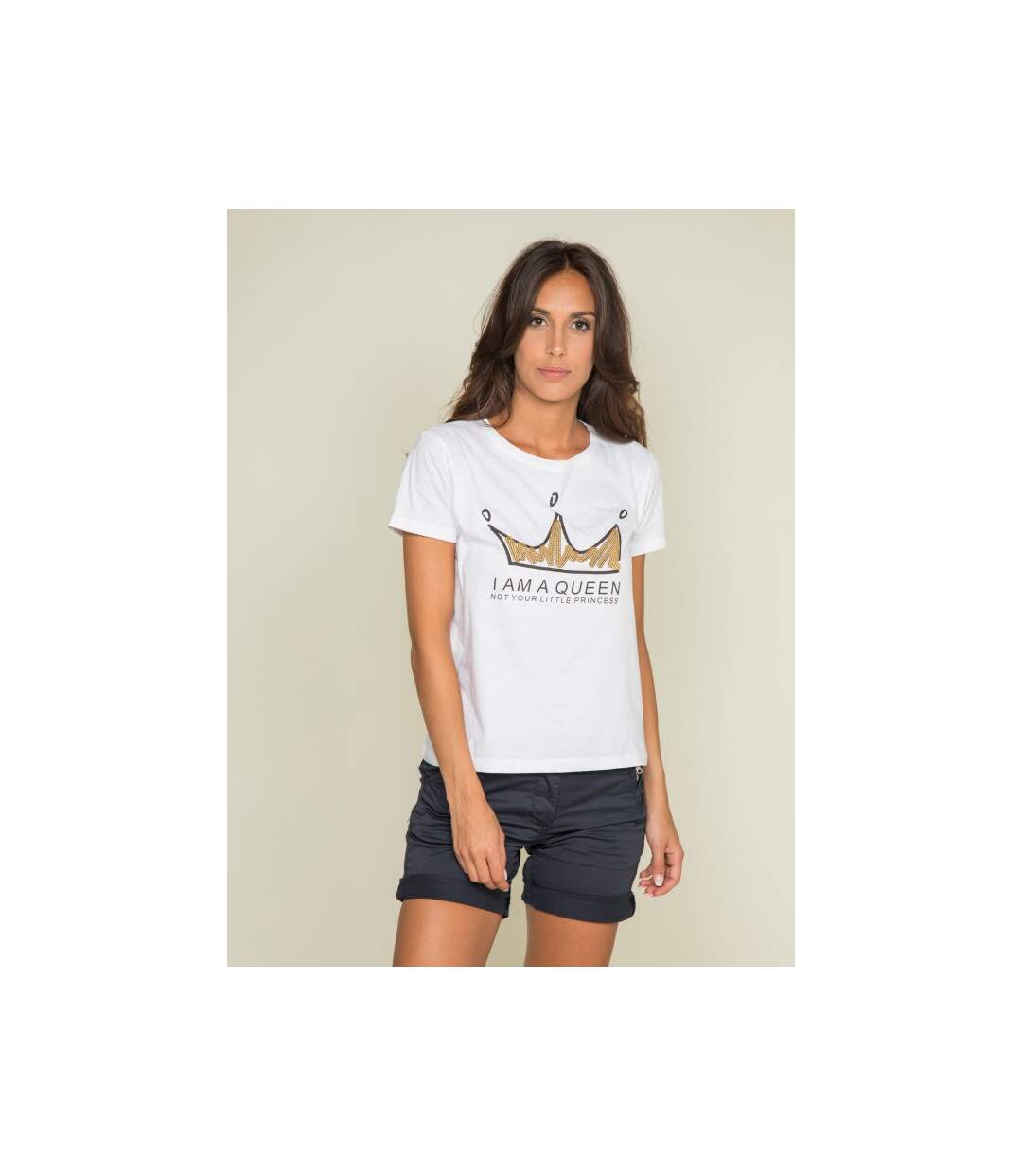 T-shirt col rond message FRESIA - Dona X Lisa-1