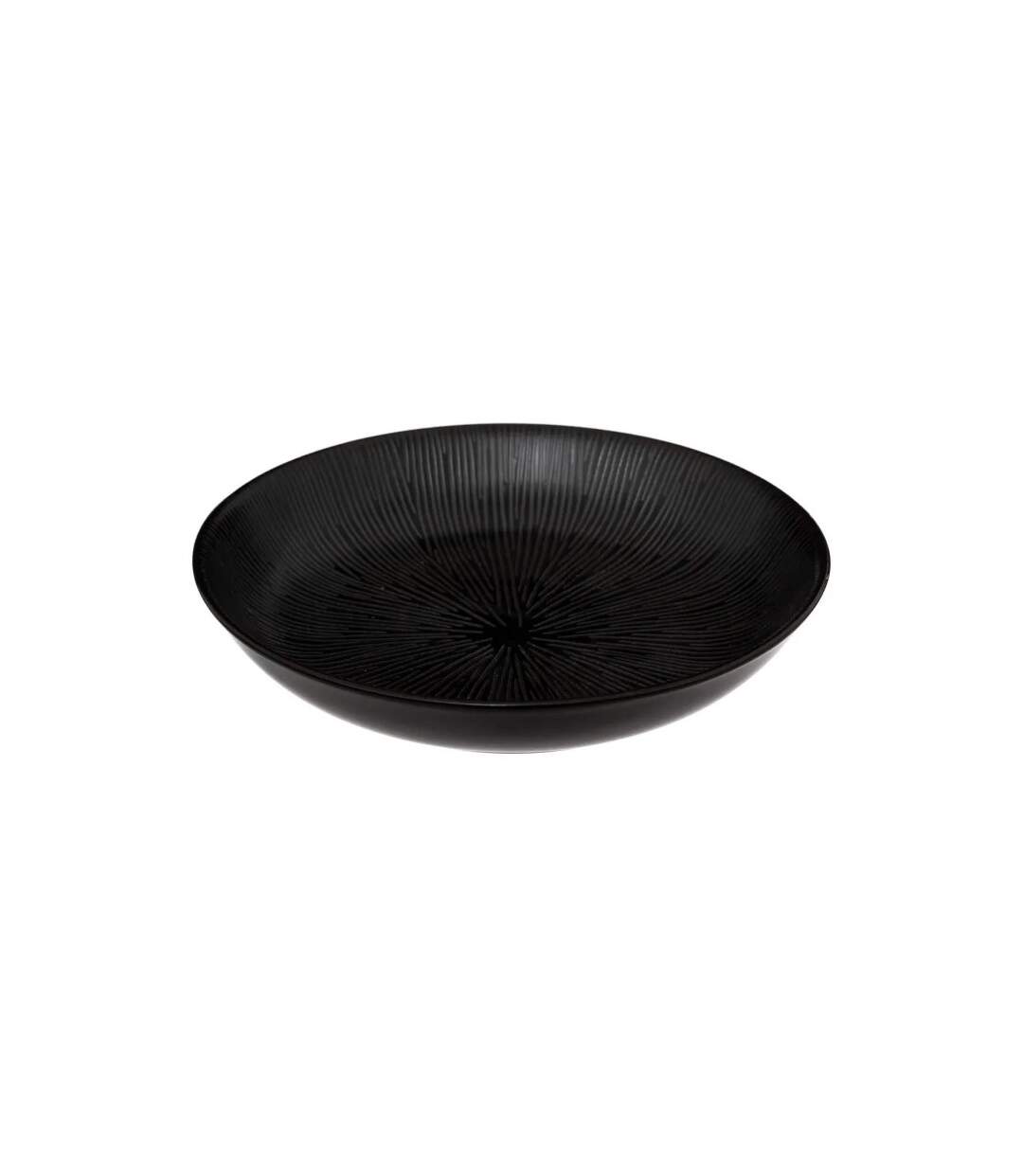 Lot de 6 Assiettes Creuses Atelier 19cm Noir-2