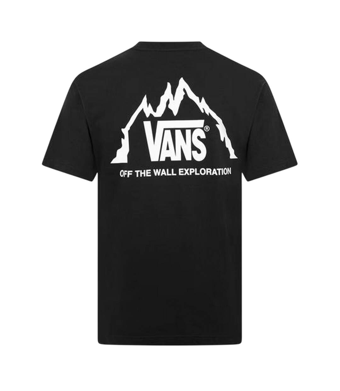 T-shirt Motif/style Logo Sur Poitrine Adulte Noir Blanc Vans-2