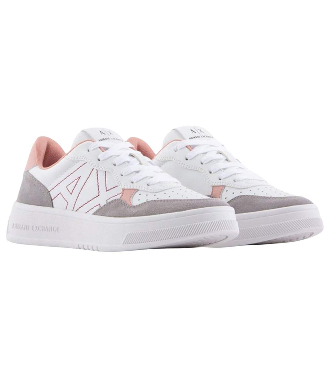 Baskets Femme Blanc Rose Armani Exchange-1
