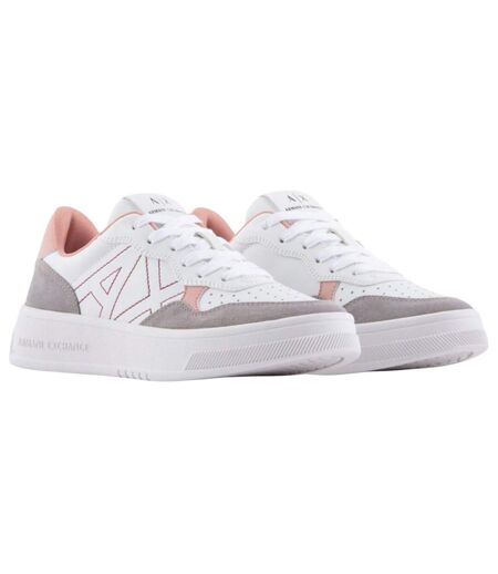 Baskets Femme Blanc Rose Armani Exchange