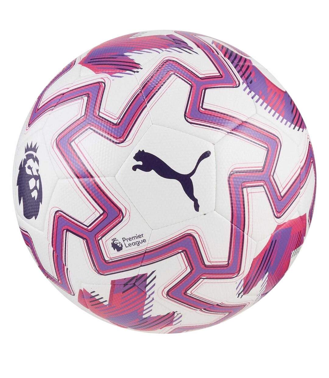 Unisex Adult Geometric Pattern Match Football 5 White Purple Puma-1