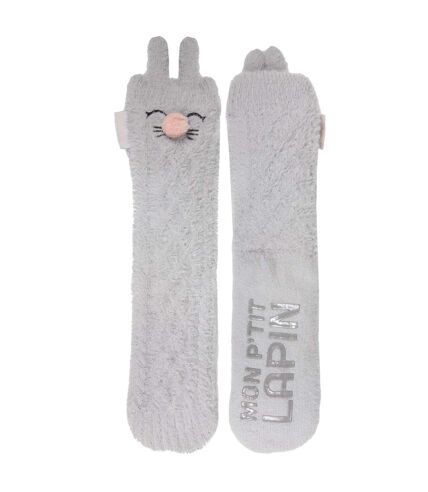 Isotoner Chaussettes d'intérieur femme ultra confortables, avec picots antidérapants