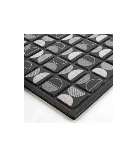 Tapis d'Entrée Déco Retroblack 45x75cm Noir