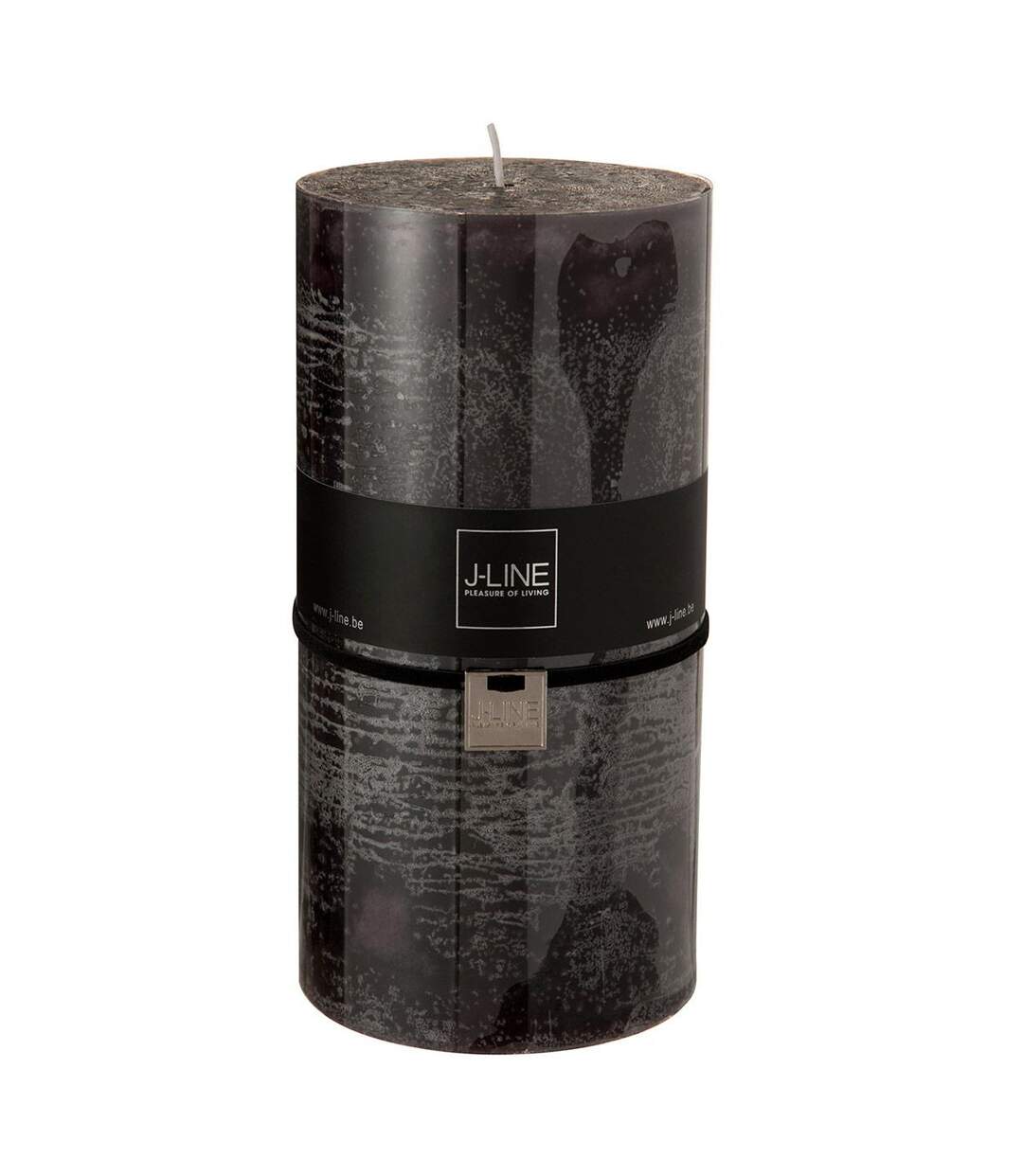 Bougie Cylindrique Déco Junina 20cm Noir Marron-1