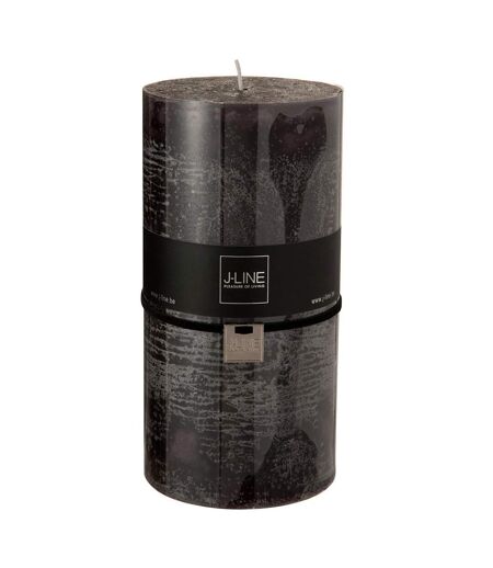 Bougie Cylindrique Déco Junina 20cm Noir Marron