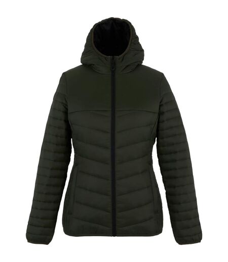 Veste Hybride Loft Lite Femme Kaki Foncé Noir Regatta