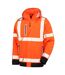 Mens Prism Pu Heavy Duty Jacket Fluorescent Orange Black Result Recycled-2