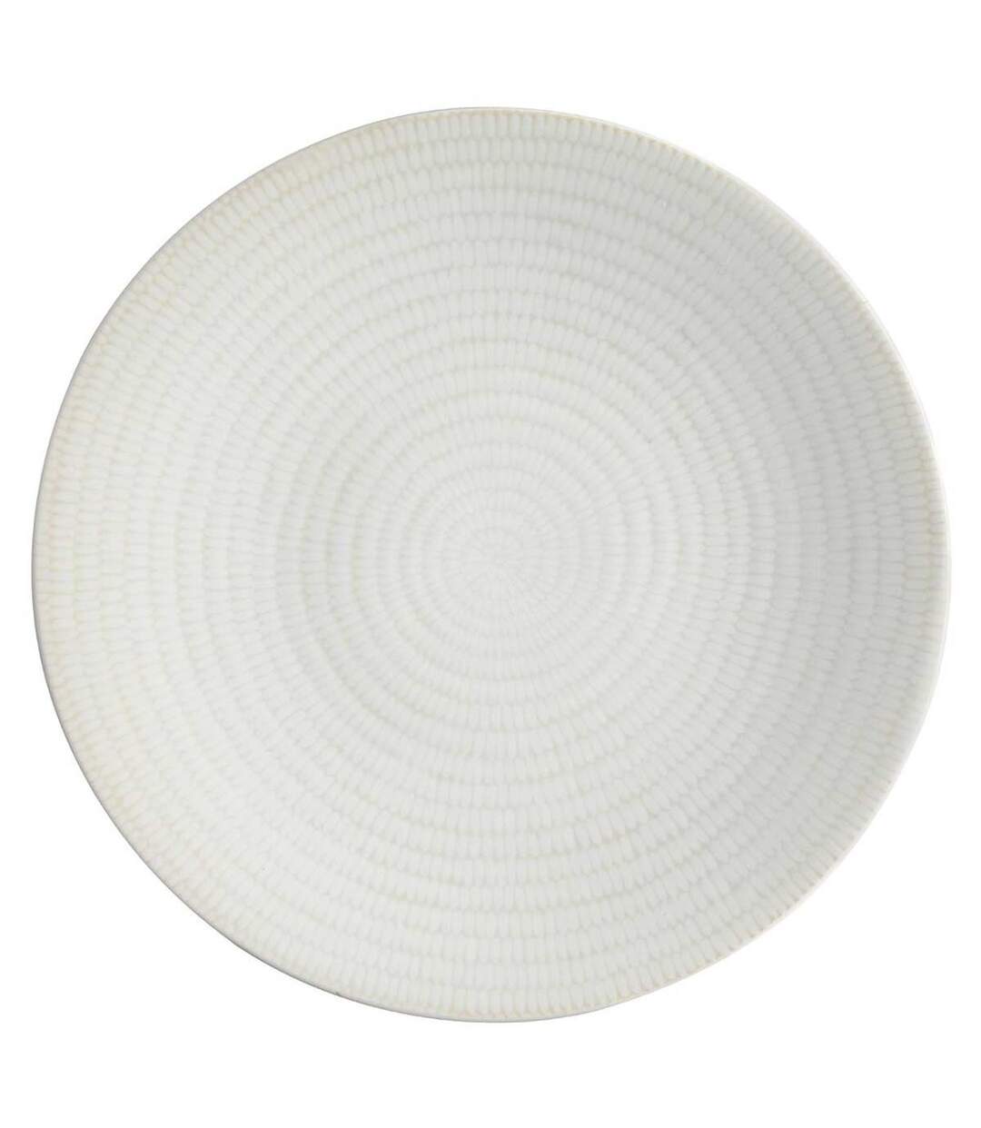 Lot de 6 Assiettes Plates Rice 27cm Blanc-1