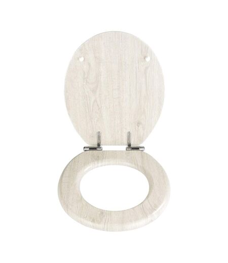Abattant WC en MDF design bois chêne - Gris