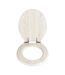 Abattant WC en MDF design bois chêne - Gris-3