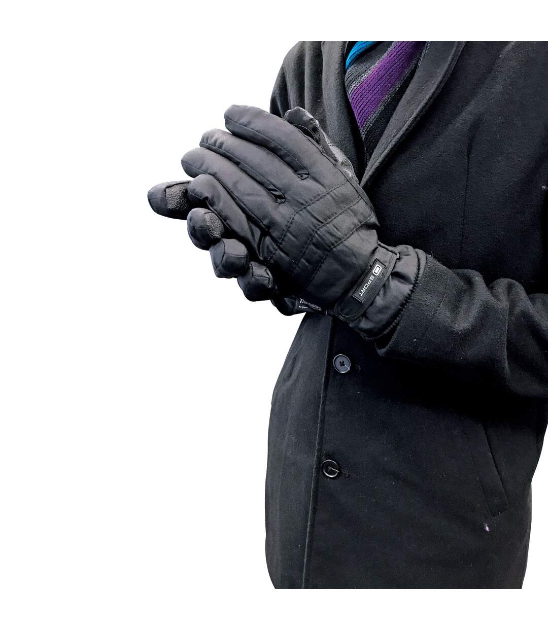 Mens 3M Thinsulate 40 gram Thermal Insulated Waterproof Ski Gloves-3