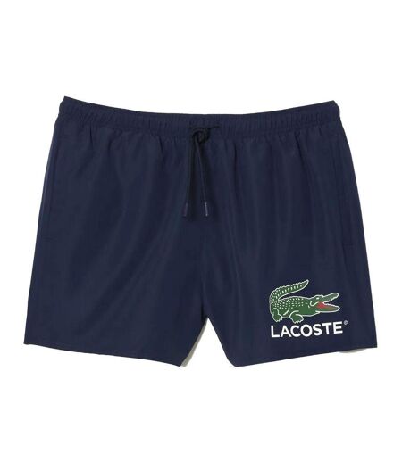 Short de bain marine homme lacoste croc print