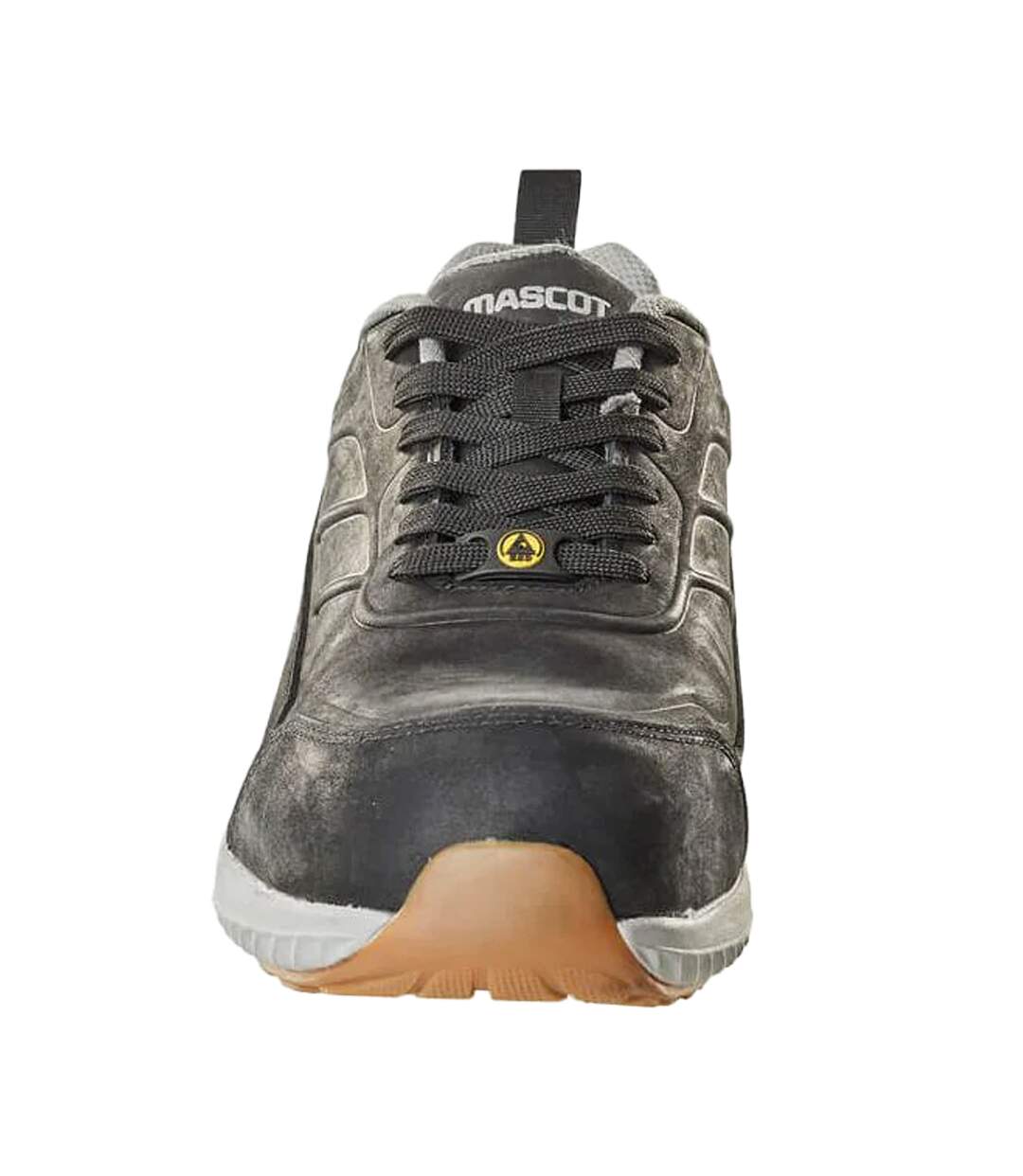 Mens Footwear Move Nubuck Lace Up Safety Shoes Black Mascot-1