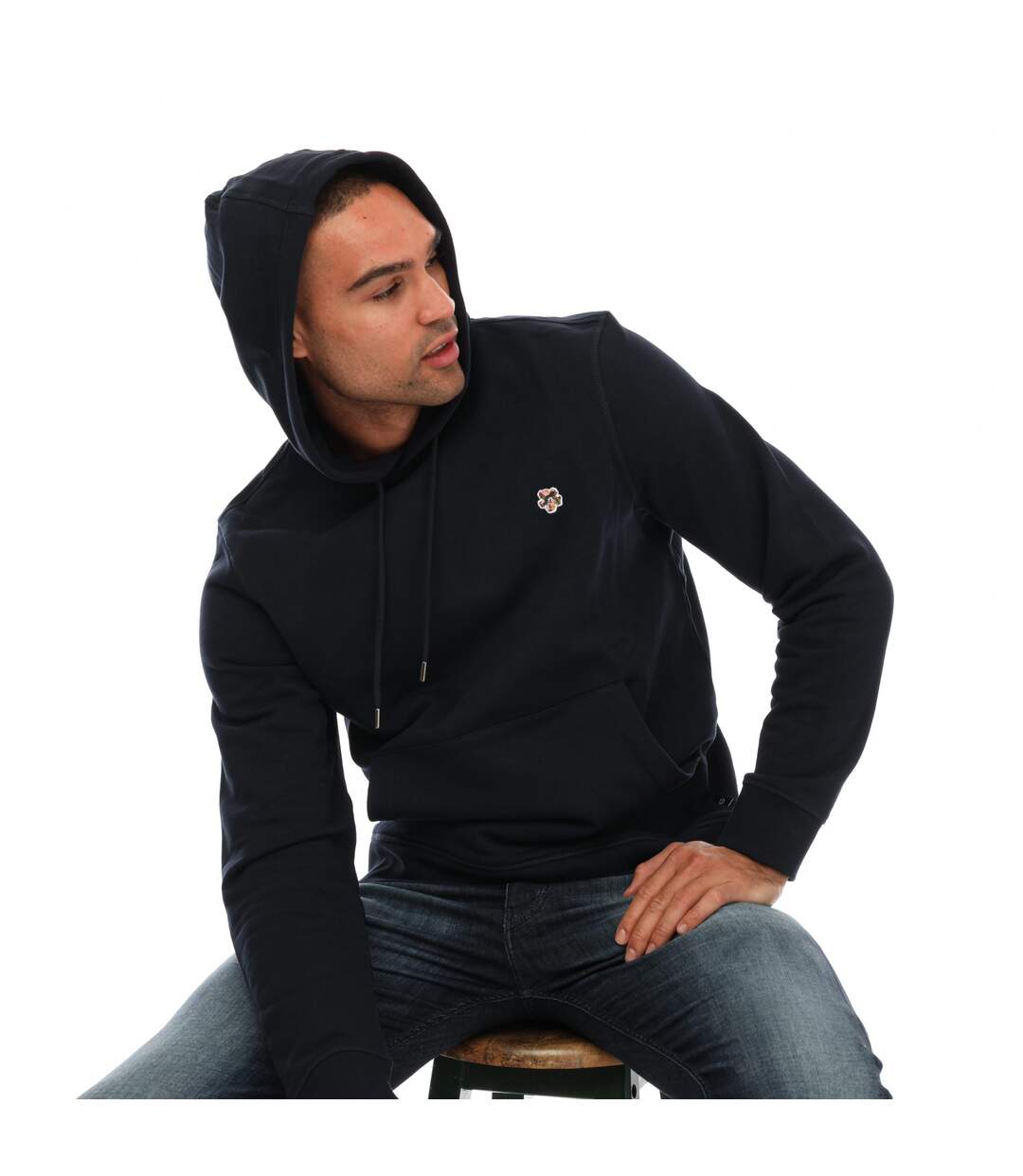 Mens Hendon Hoodie Black Ted Baker-4