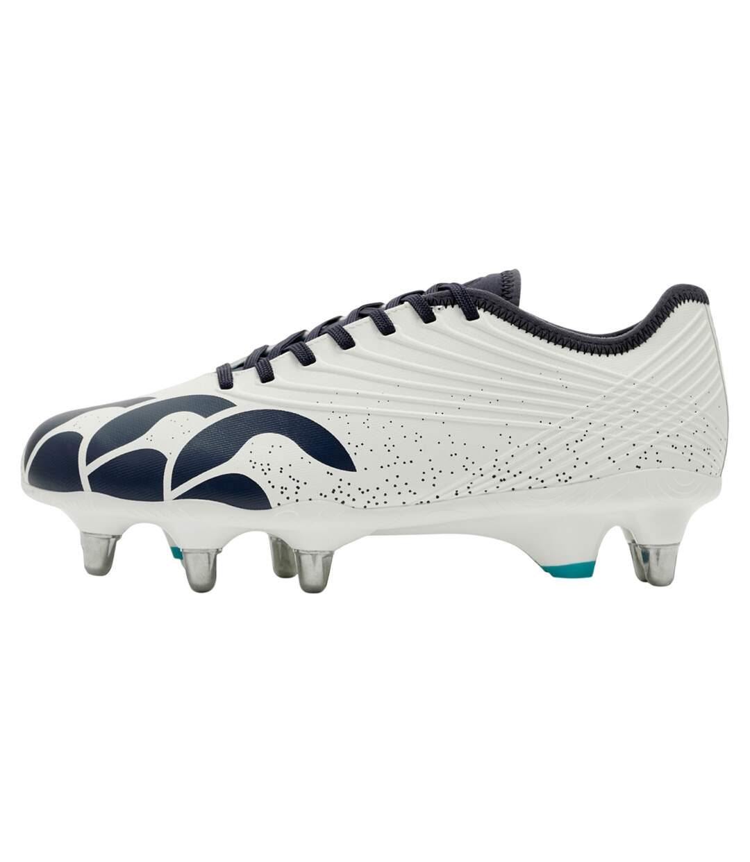 Mens Stampede Groundbreak Pro Soft Ground Rugby Boots White Canterbury-3