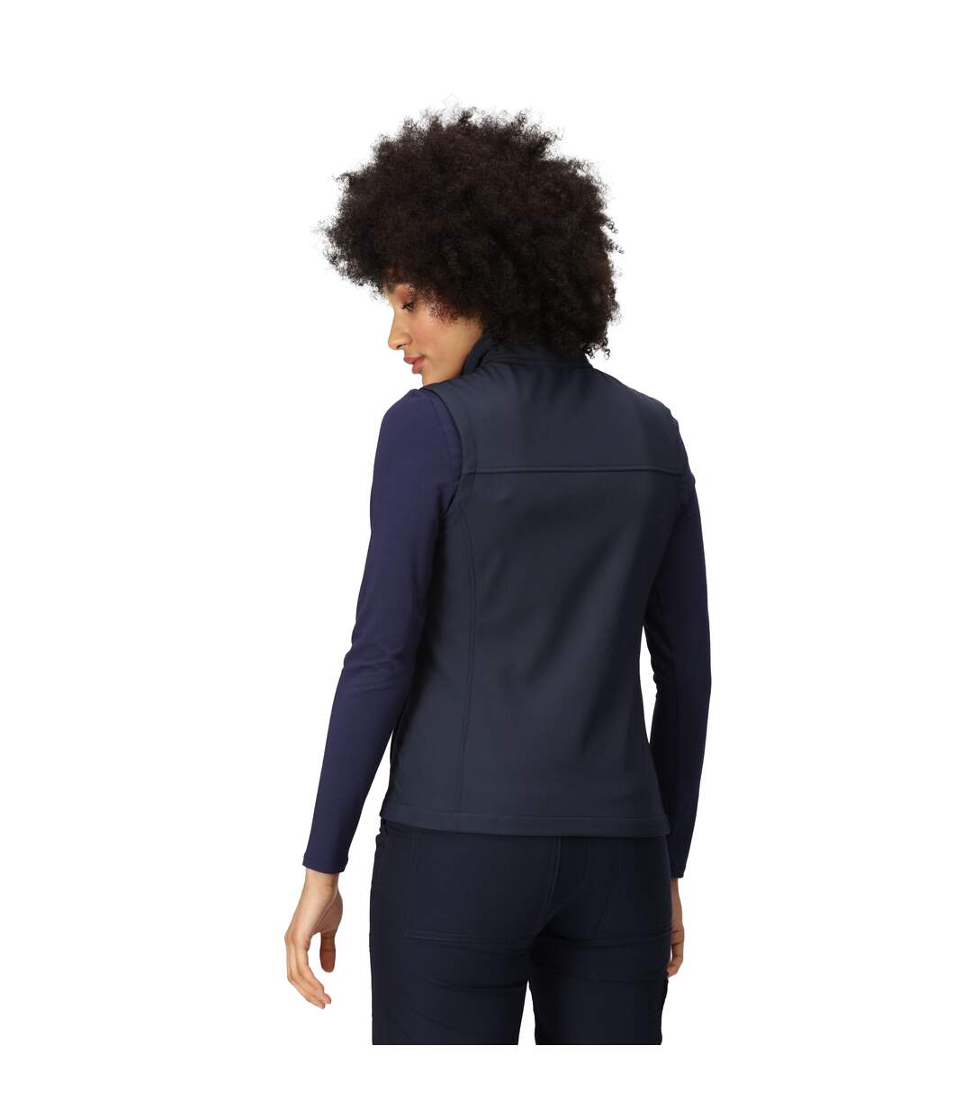 Womens/ladies flux softshell gilet navy/navy Regatta