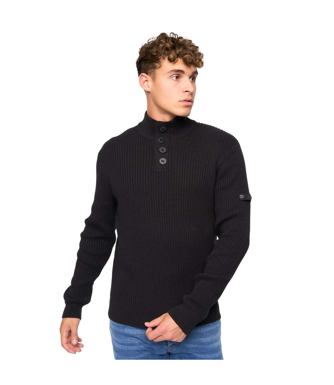 Pull wellburys homme noir Crosshatch-1