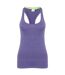 Tombo Womens/Ladies Racerback Vest Top (Purple Marl)