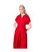 Robe mi-longue femme rouge Principles