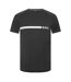 Mens Contrast Detail Logo Slim T-shirt Charcoal Boss-1
