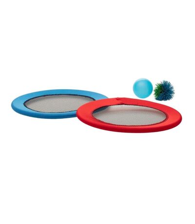 Lot de 2 Raquettes Balles 30cm Rouge & Bleu