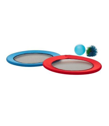 Lot de 2 Raquettes Balles 30cm Rouge & Bleu