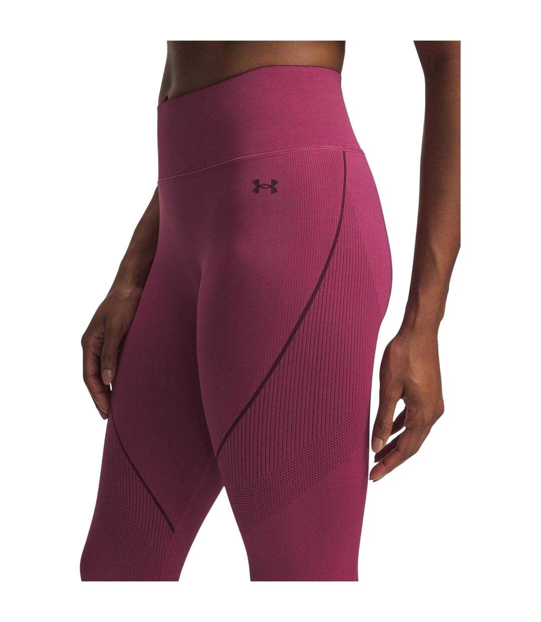 Legging Motif/style Sans Coutures Vanish Femme Rose Under Armour-4